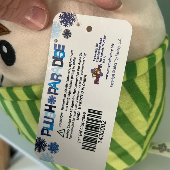 Toy Factory Plush Paradise 11” Elf Cupcake - Picture 7 of 7